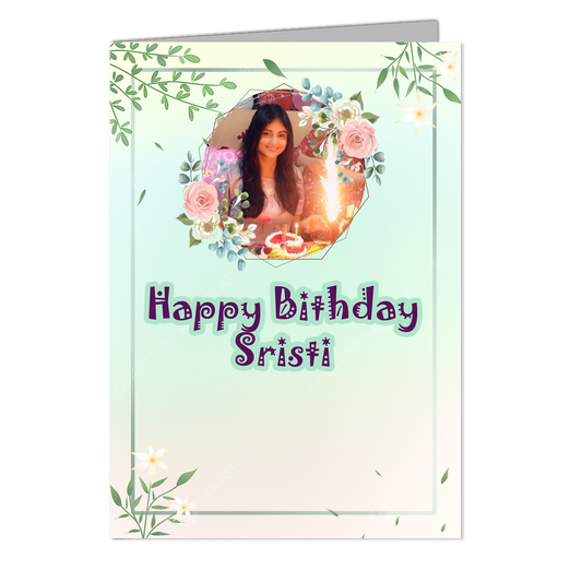Very Happy Birthday - Customized Greeting Card - Add Your Own Photo