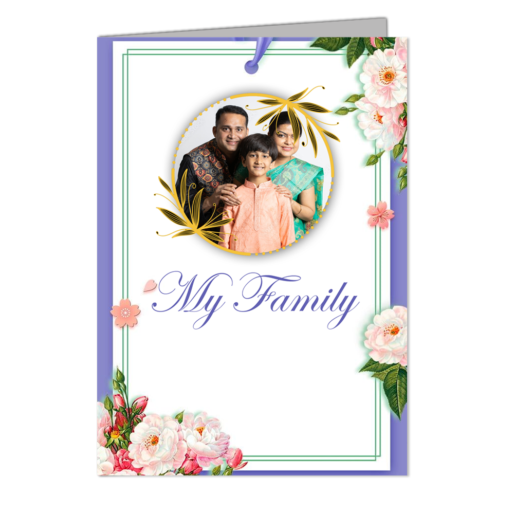 My Family - Customized Greeting Card - Add Your Own Photo