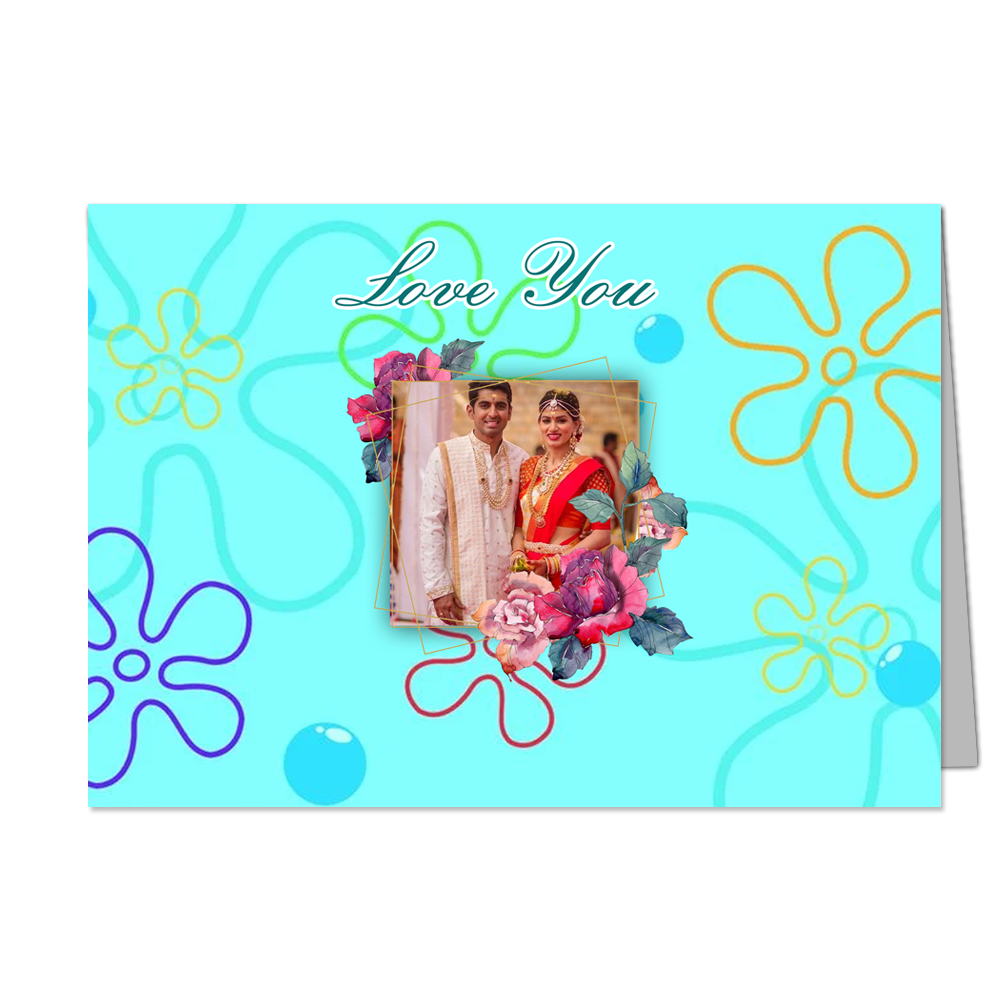 Happy Wedding Anniversay My Wife - Customized Greeting Card - Add Your Own Photo