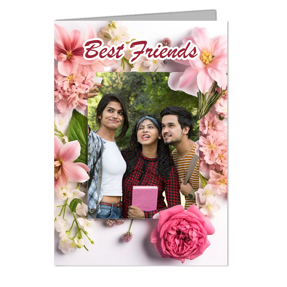 My Best Friends - Customized Greeting Card - Add Your Own Photo