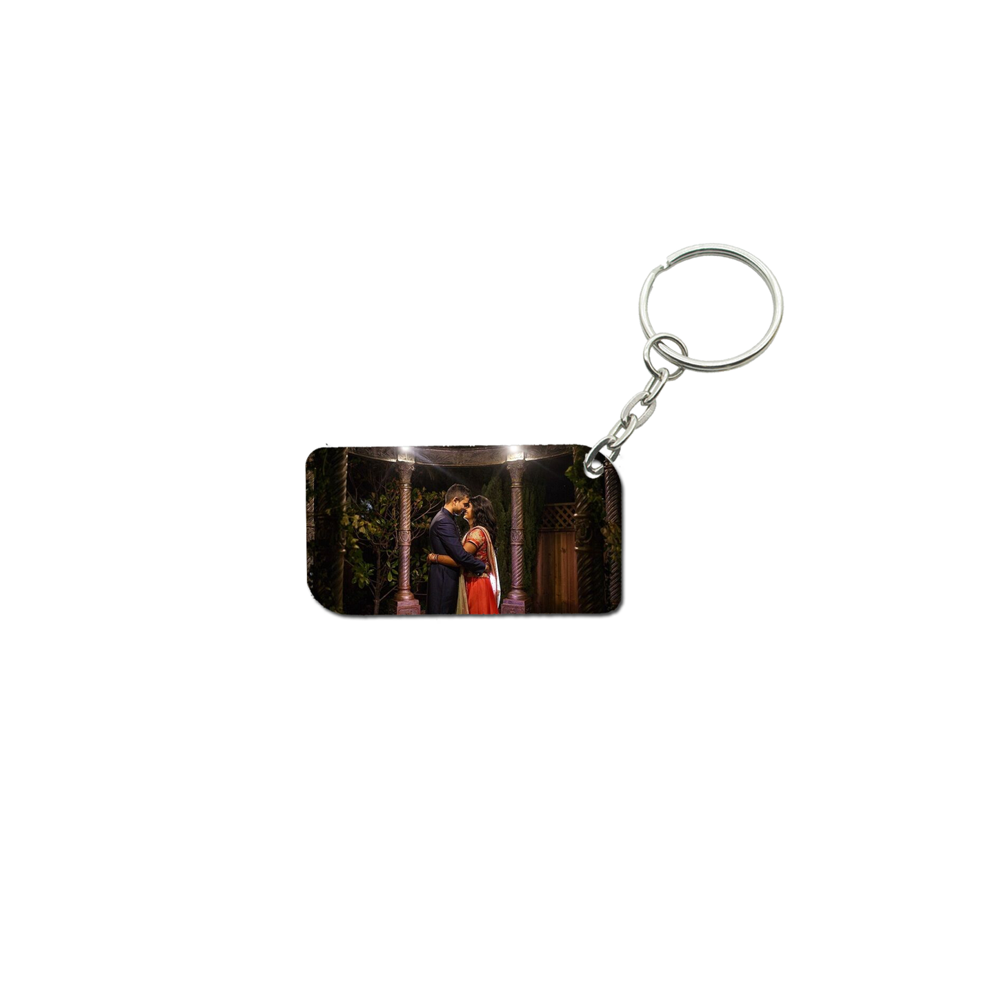 Personalized Ractanguler Keychain: Add Your Own Photo