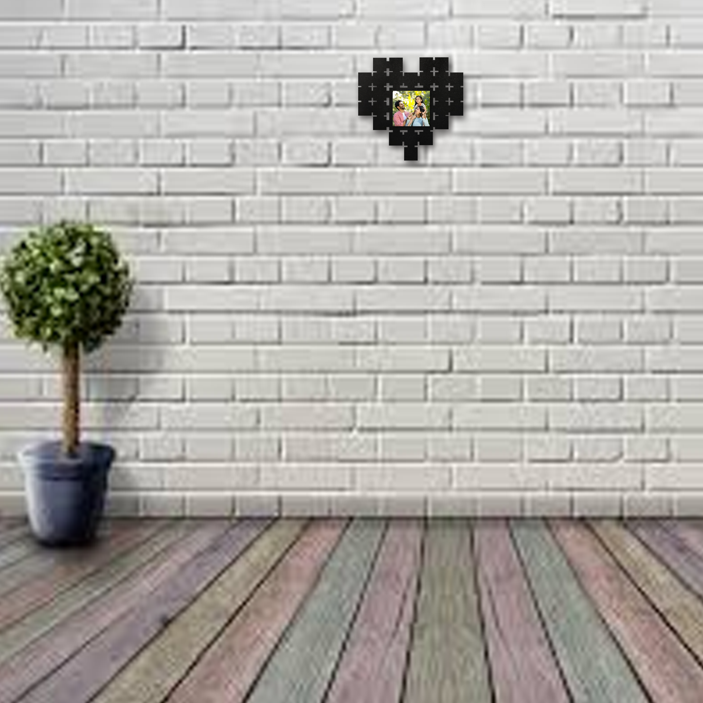 ShopTwiz Heart Theme Collage Photo Frame with 1 photo ( Customizable )