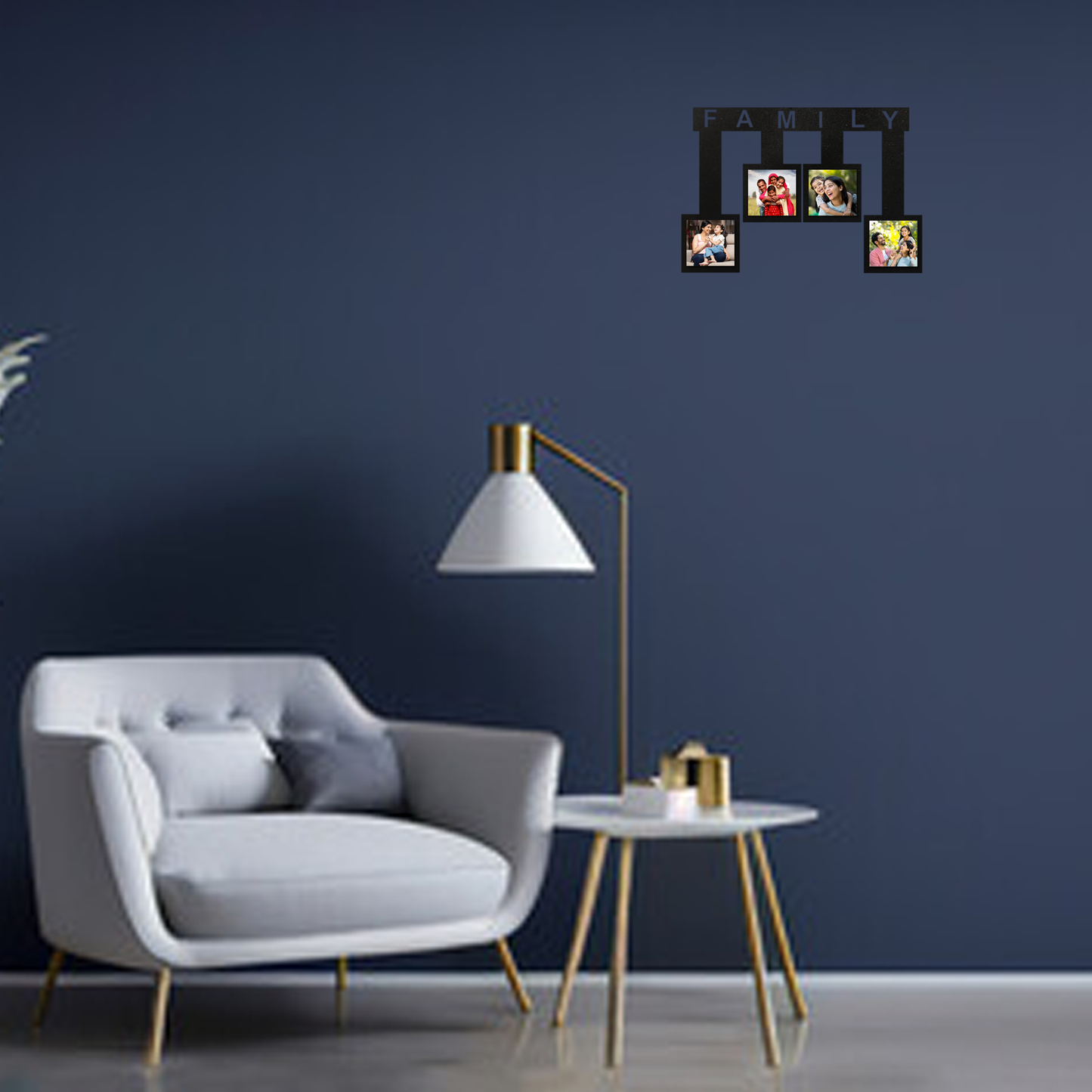 ShopTwiz  Hanging  Collage Photo Frame with 4  photos ( Customizable )