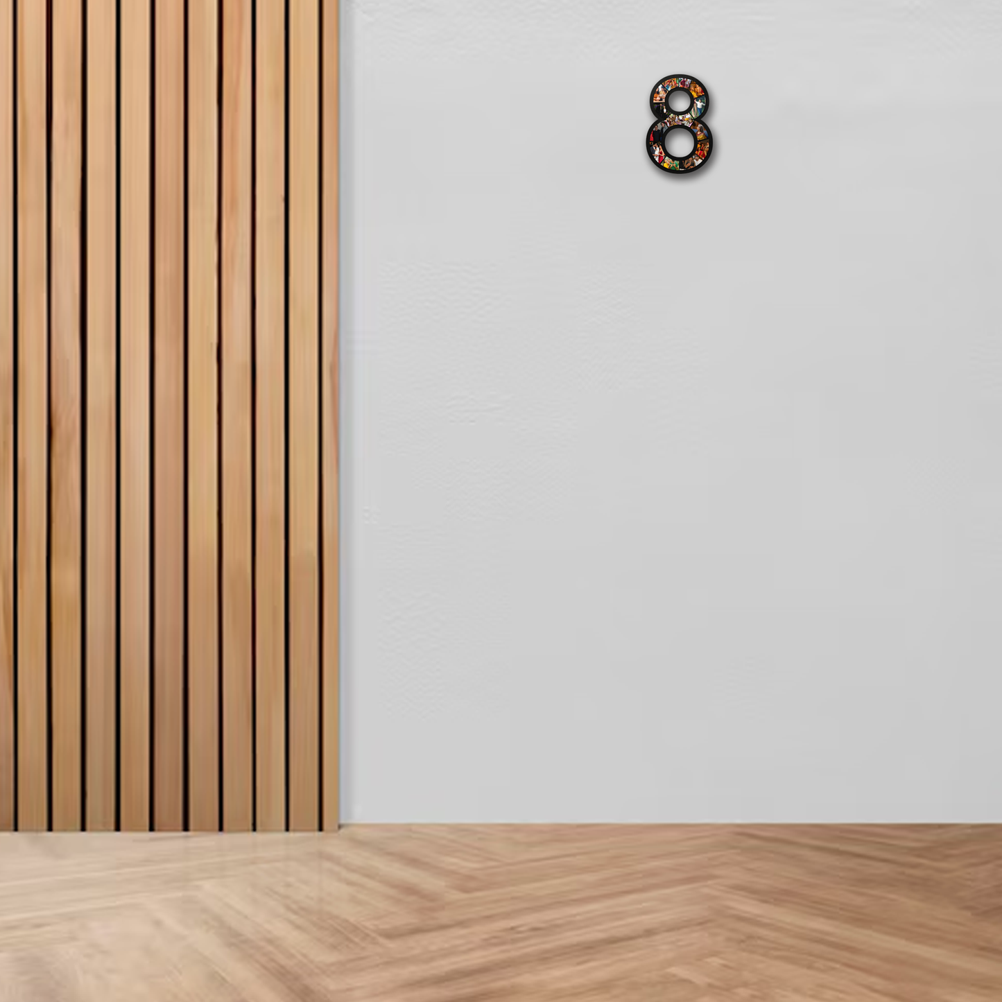 ShopTwiz Eight  Number Collage Photo Frame with 12 photos ( Customizable )