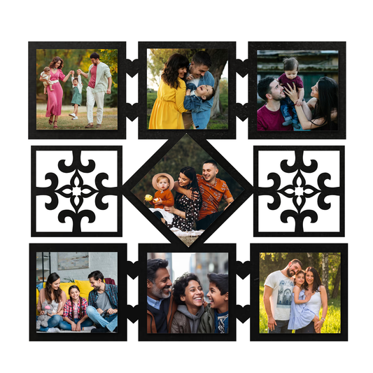 ShopTwiz Square Shape Lovely  Collage Photo Frame with 7 photos ( Customizable )