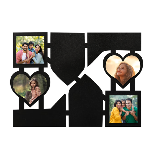 ShopTwiz  Square Scenic Collage Photo Frame with 4 photos ( Customizable )