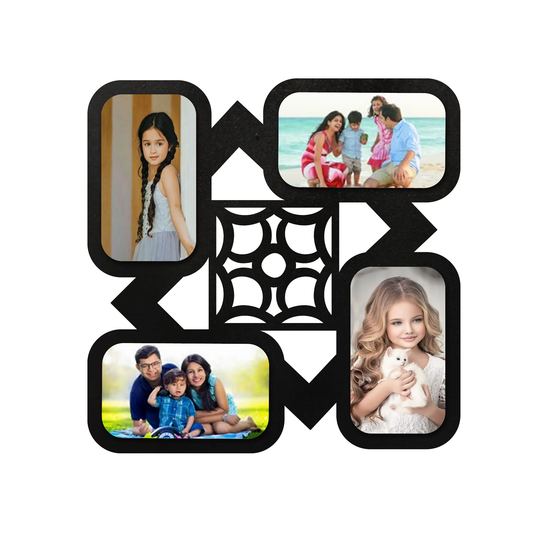 ShopTwiz Square Lovely  Collage Photo Frame with 4 photos ( Customizable )