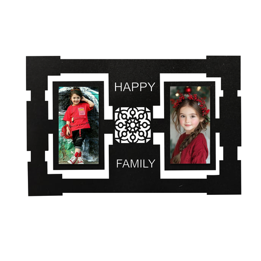 ShopTwiz Square Attractive Collage Photo Frame with 2 photos ( Customizable )