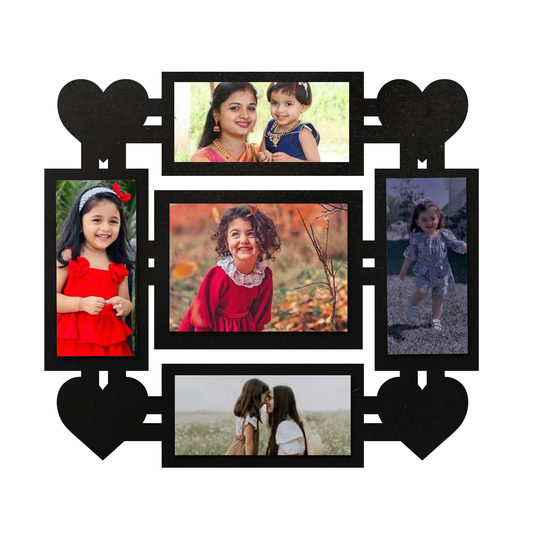 ShopTwiz Square Beautiful Collage Photo Frame with 5 photos ( Customizable )