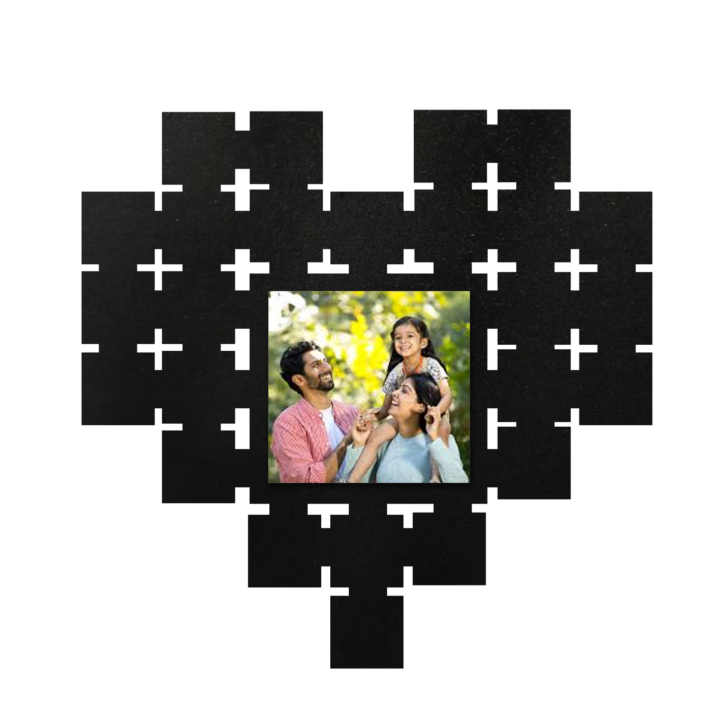 ShopTwiz Heart Theme Collage Photo Frame with 1 photo ( Customizable )