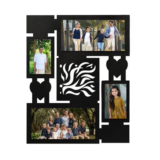 ShopTwiz Rectangle Alluring  Collage Photo Frame with  4 photos ( Customizable )