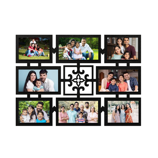 ShopTwiz Rectangle Decorative Collage Photo Frame with 8 photos ( Customizable )
