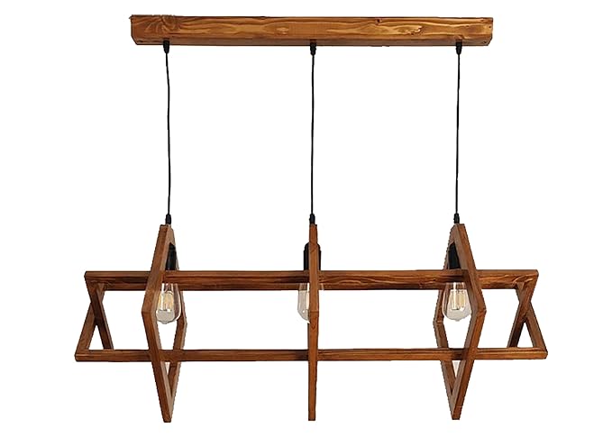 Large Fancy Decorative Wooden Hanging Light for Ceiling