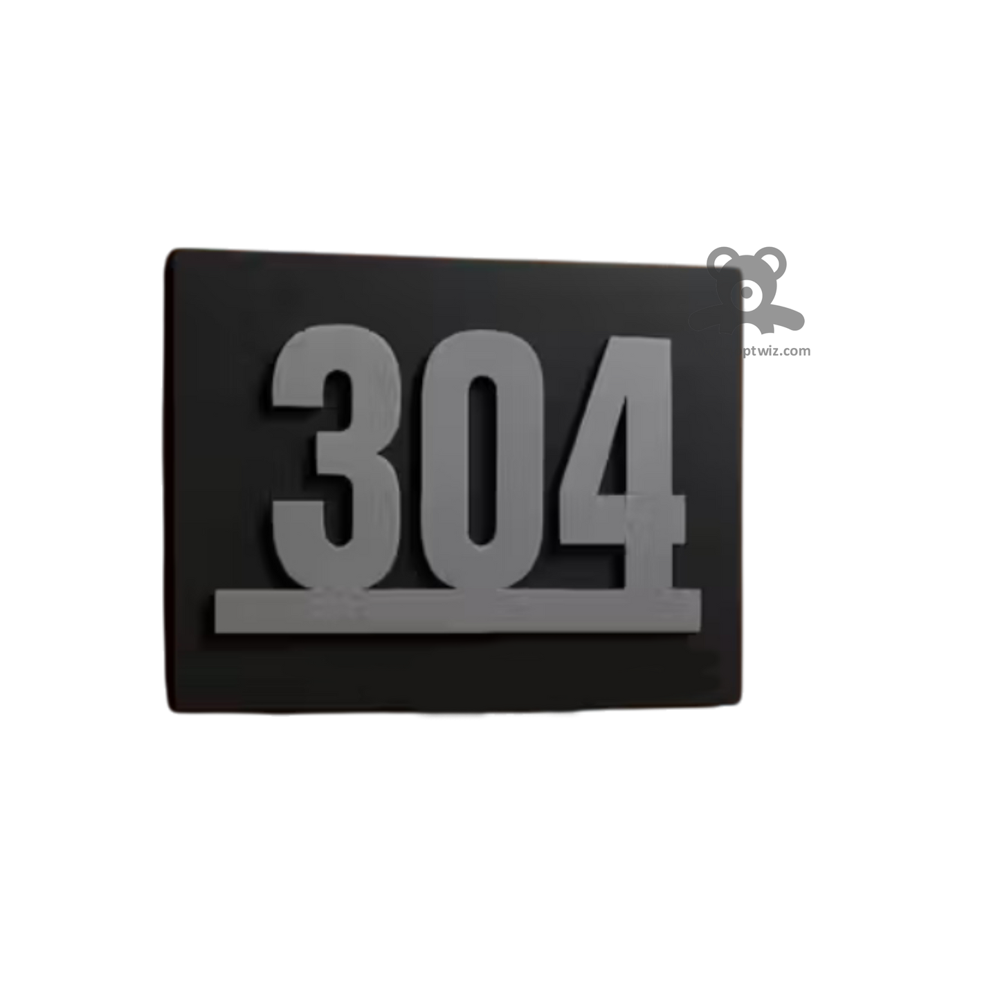 ShopTwiz Square Z Black with Color Wood Letter Name Plate for House and Office