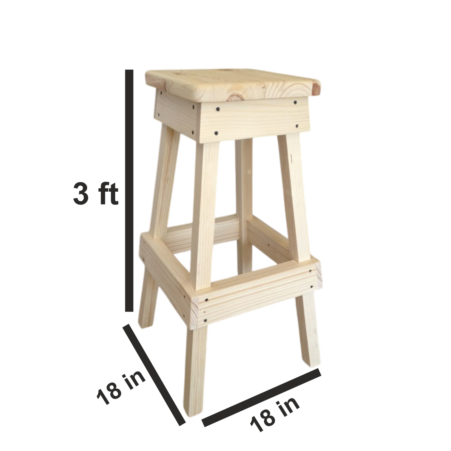 ShopTwiz Wooden Workshop Stool Stand
