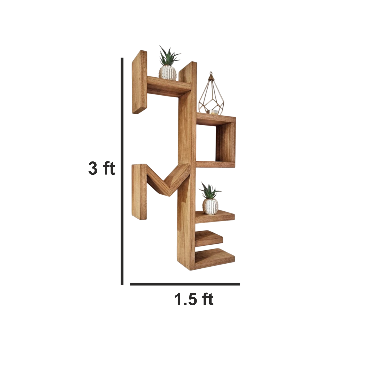 ShopTwiz Wooden Home Style Decorative Wall Stand