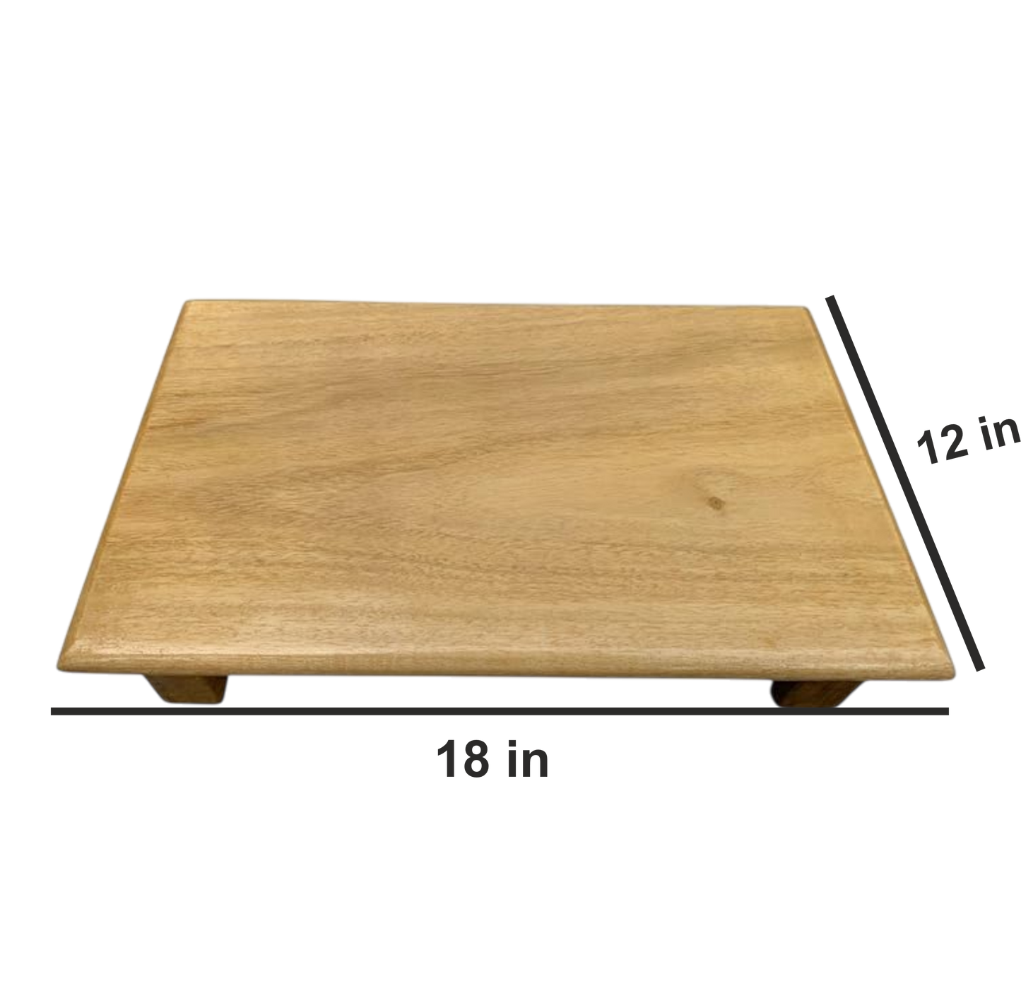 ShopTwiz Wooden Puja MultiPurpose Chowki 2 Pack