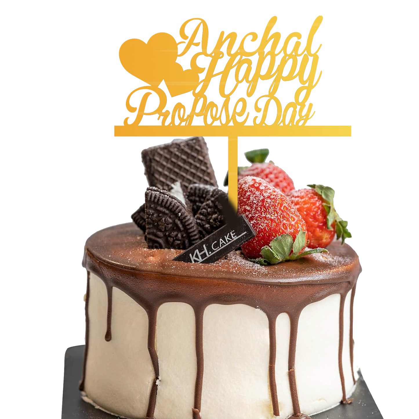 Happy Propose Day customize cake topper
