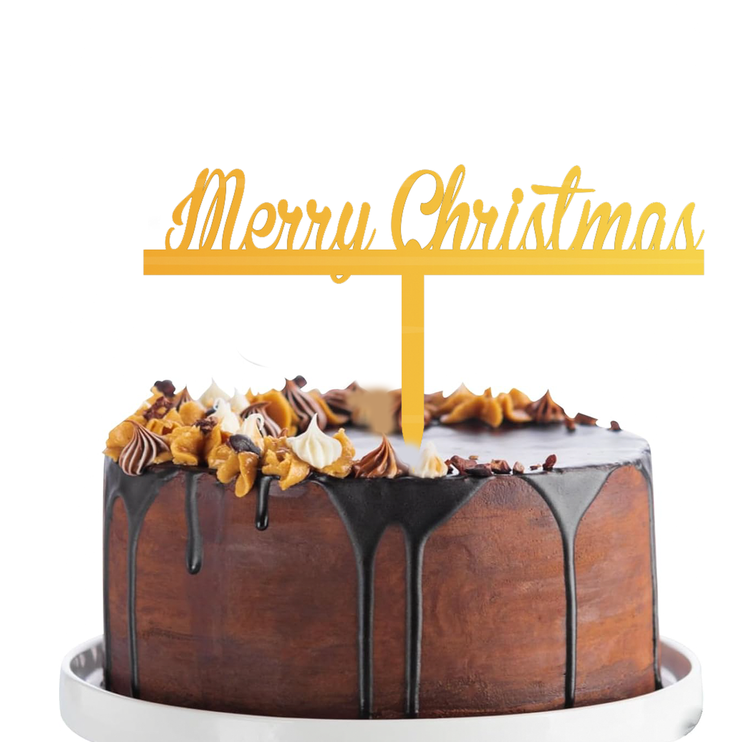 Marry Christmas cake topper