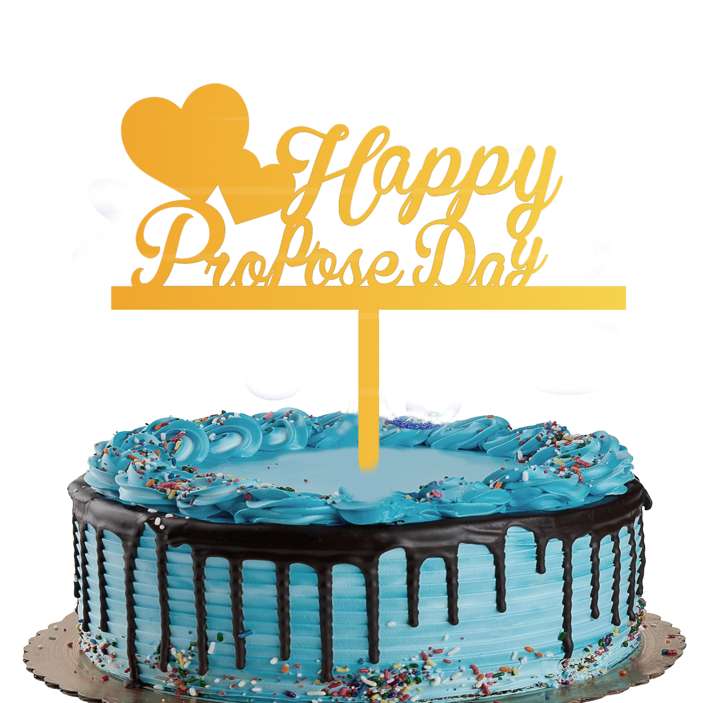 Happy propose day cake topper