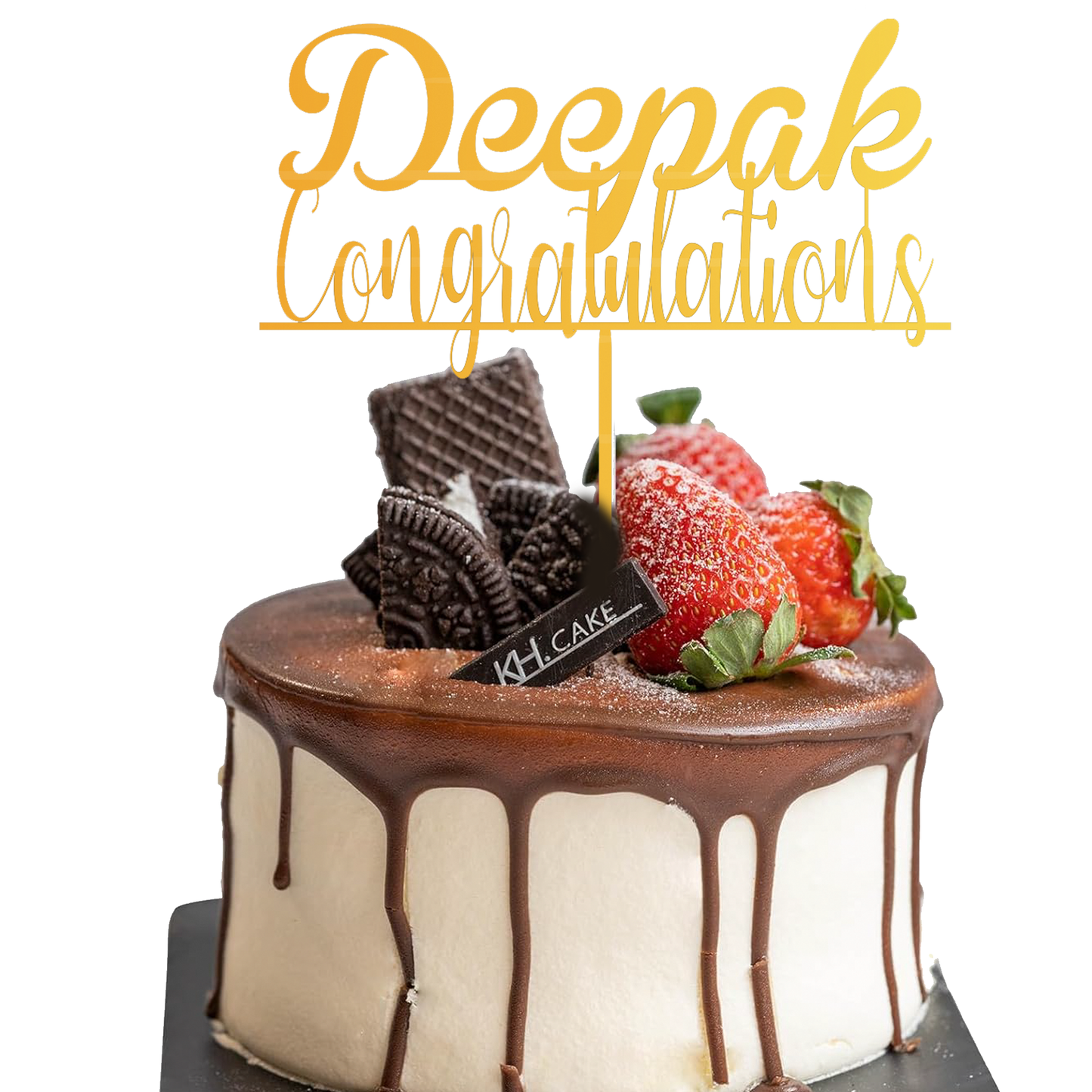 Deepak Congratulation Customize cake topper
