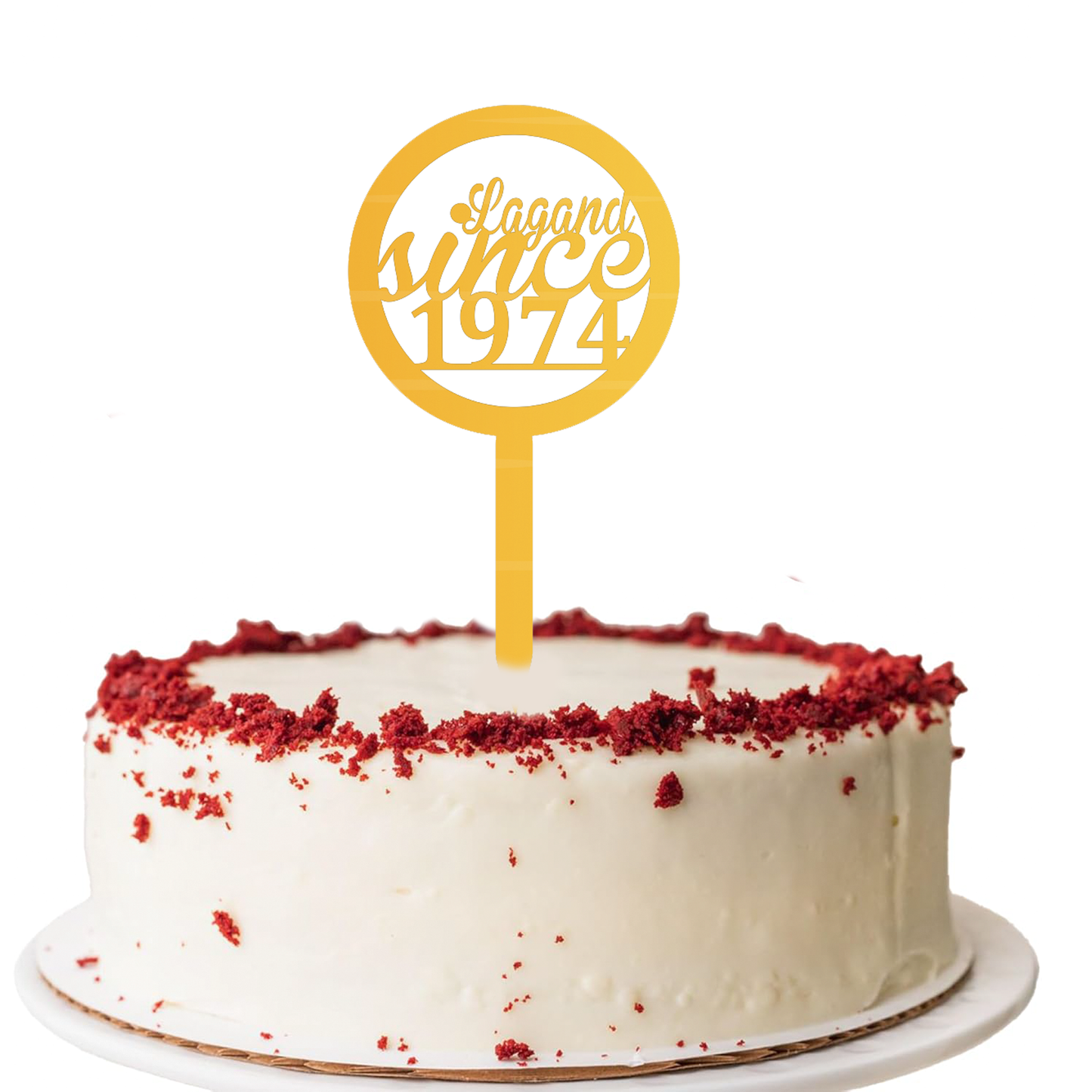 Legend Since 1974 Cake Topper
