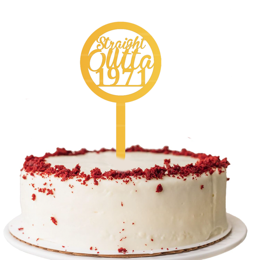 Straight Outta 1971 Cake Topper