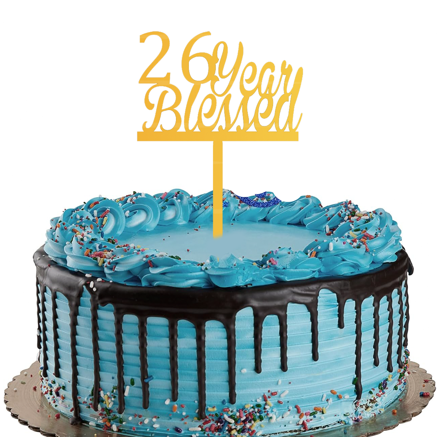 26 Year Blessed Cake Topper