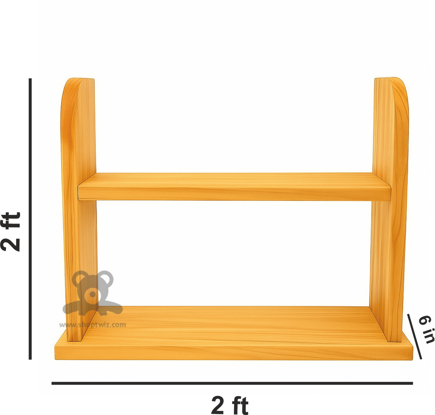 ShopTwiz Wooden Kitchen Stand for Box