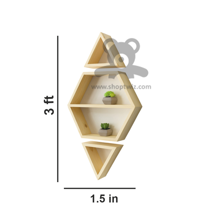 ShopTwiz Wooden Pot Design Stand