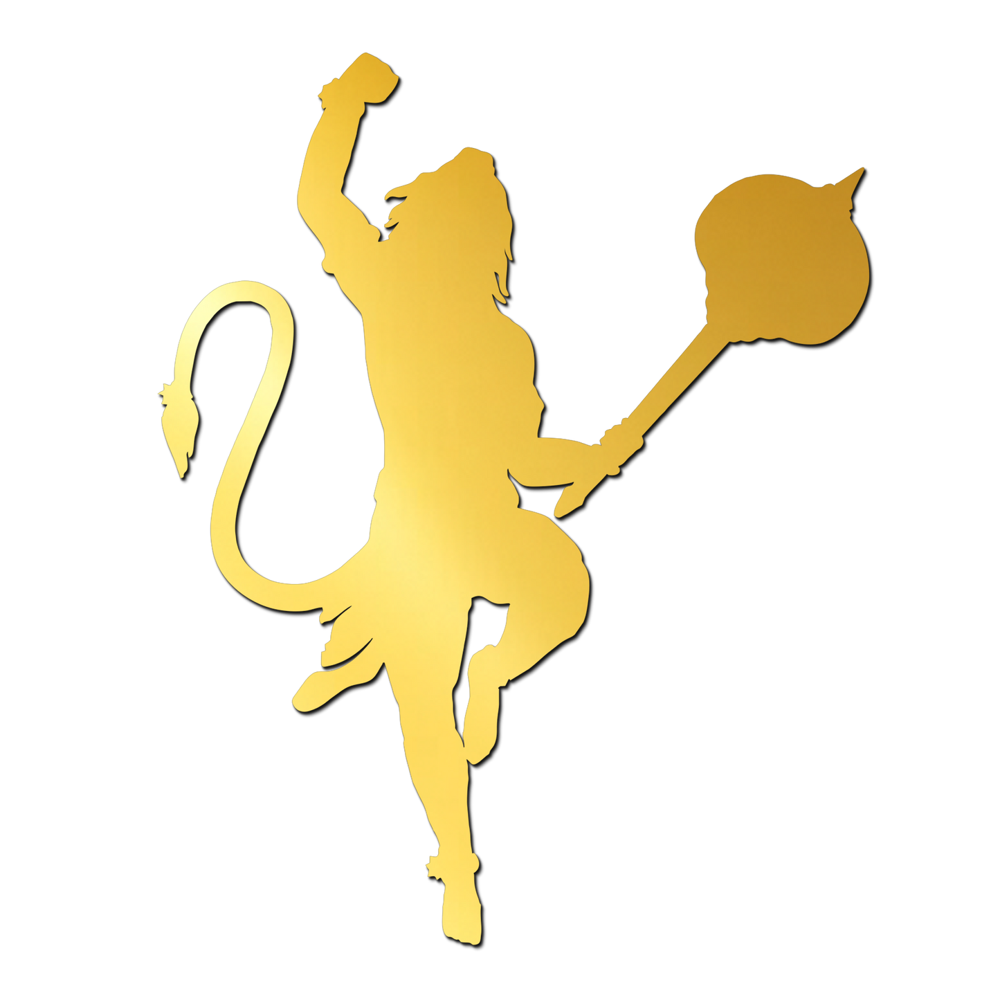 Hanuman ji Golden Acrylic Cutout Design for Resin Art / Art and Craft