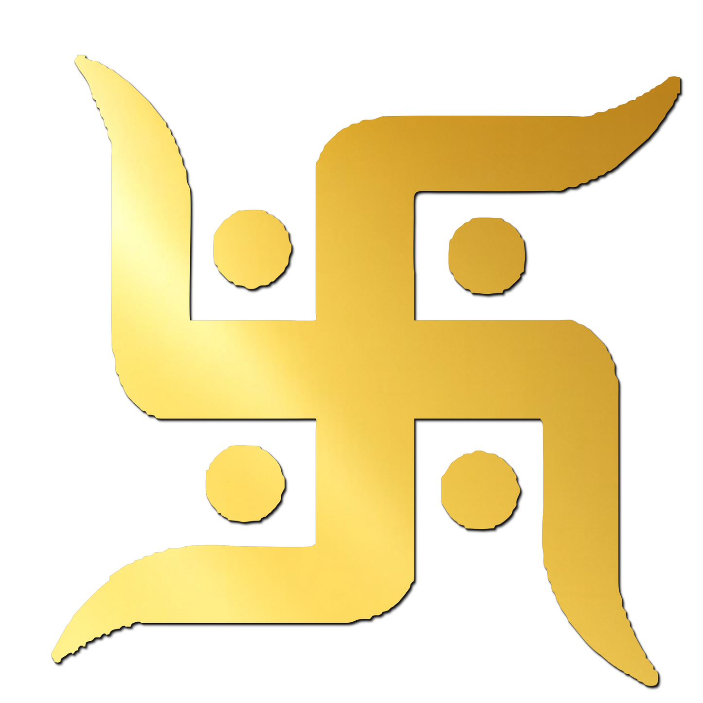 Swastika Golden Acrylic Cutout for Resin Art / Art and Craft