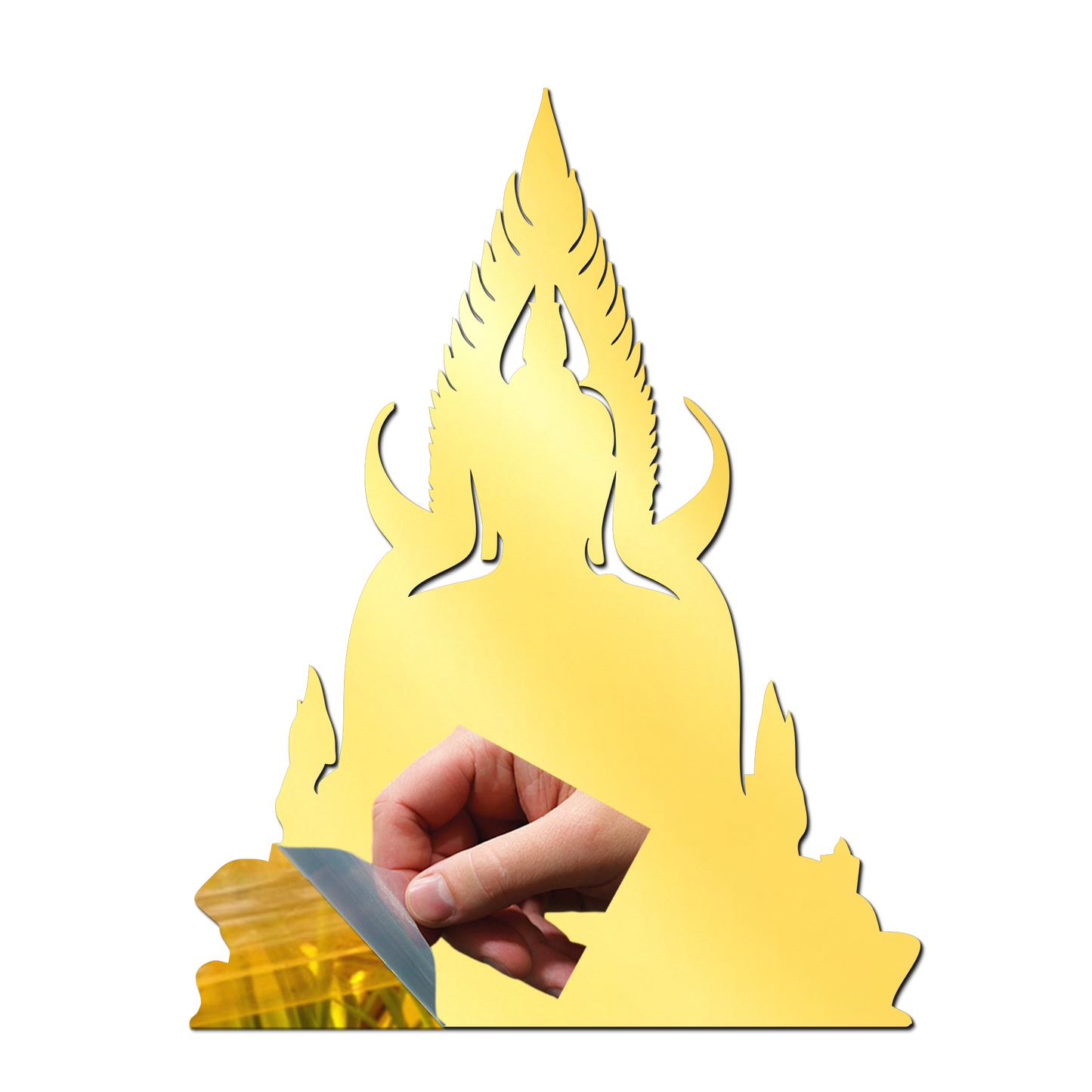 Shiv Ji Golden Acrylic Cutout for Resin Art / Art and Craft