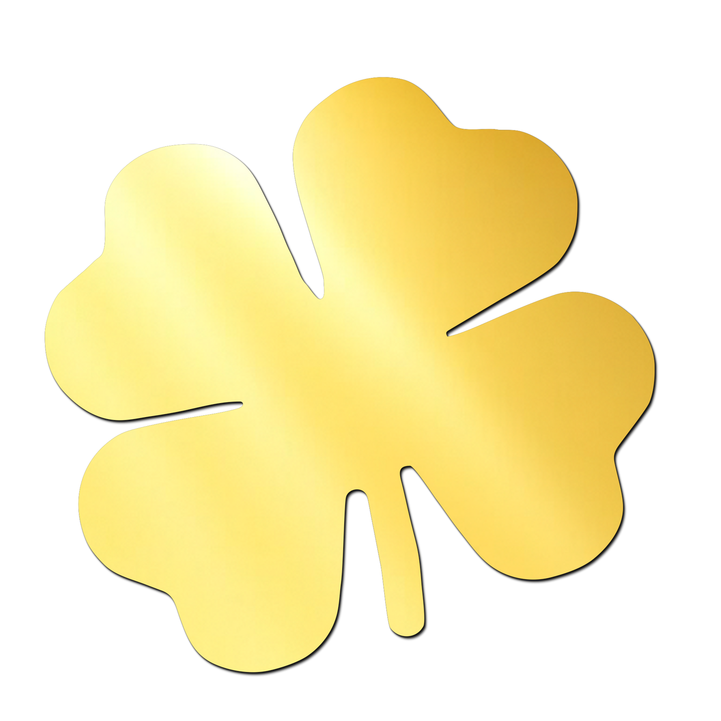 Single Leaf Golden Acrylic Cutout Design for Resin Art / Art and Craft