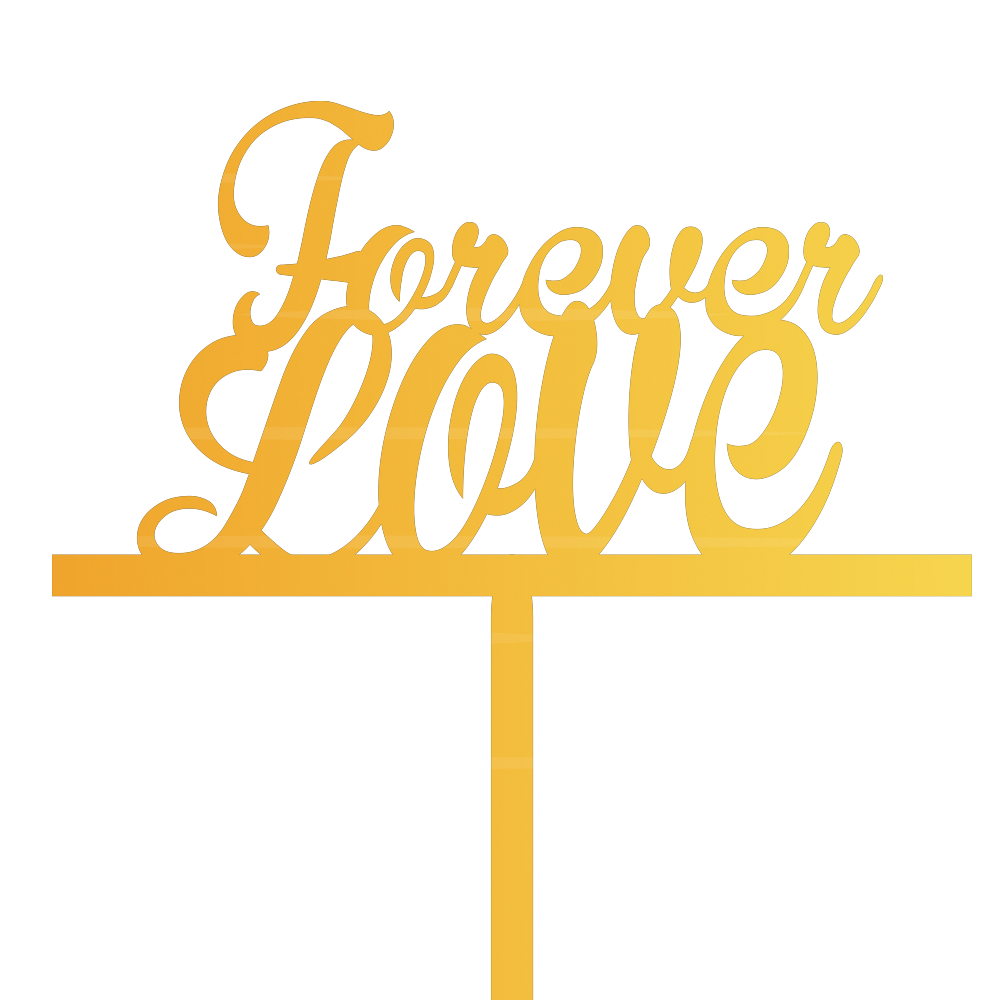 Forever Love cake topper