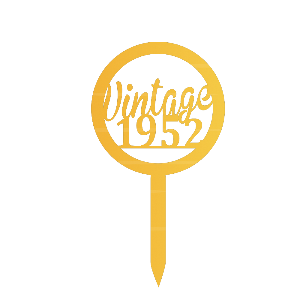 Vintage 1952 Cake Topper