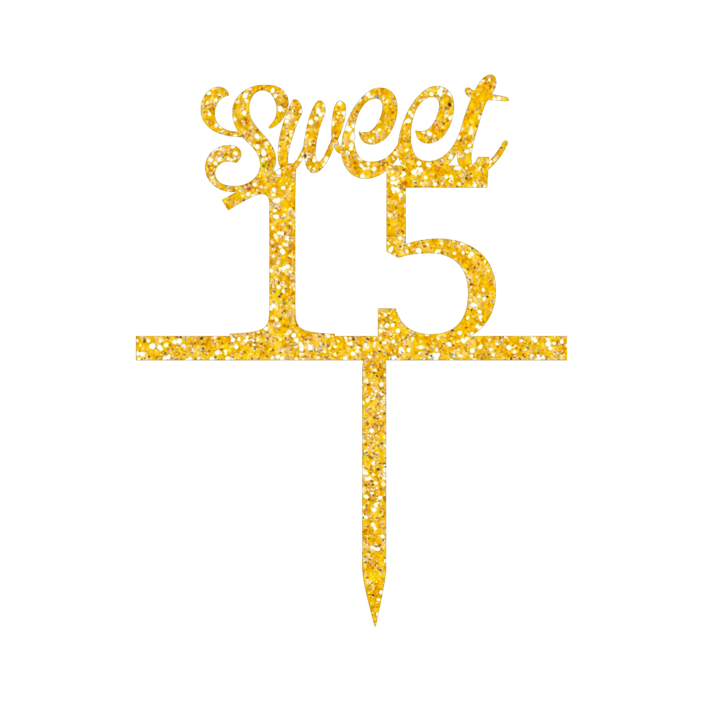 Sweet 15 Cake Topper