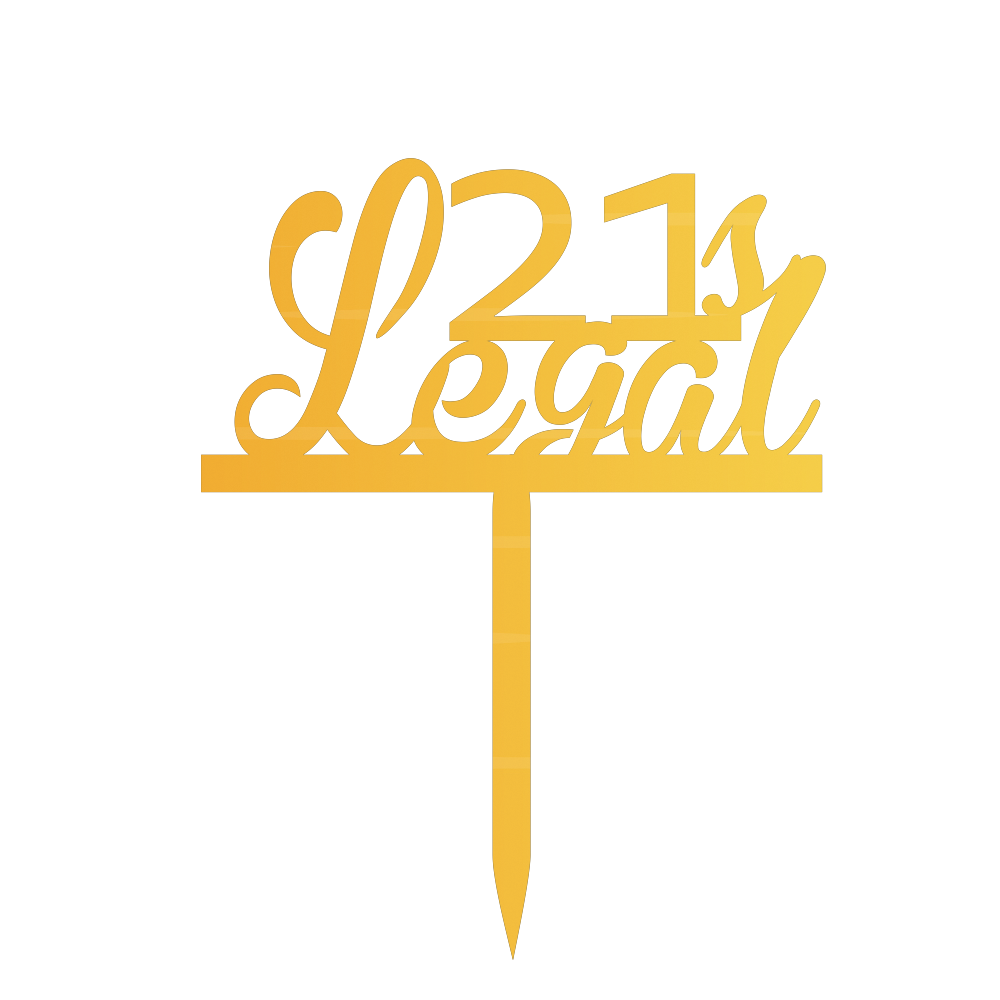 21 & Legal Cake Topper