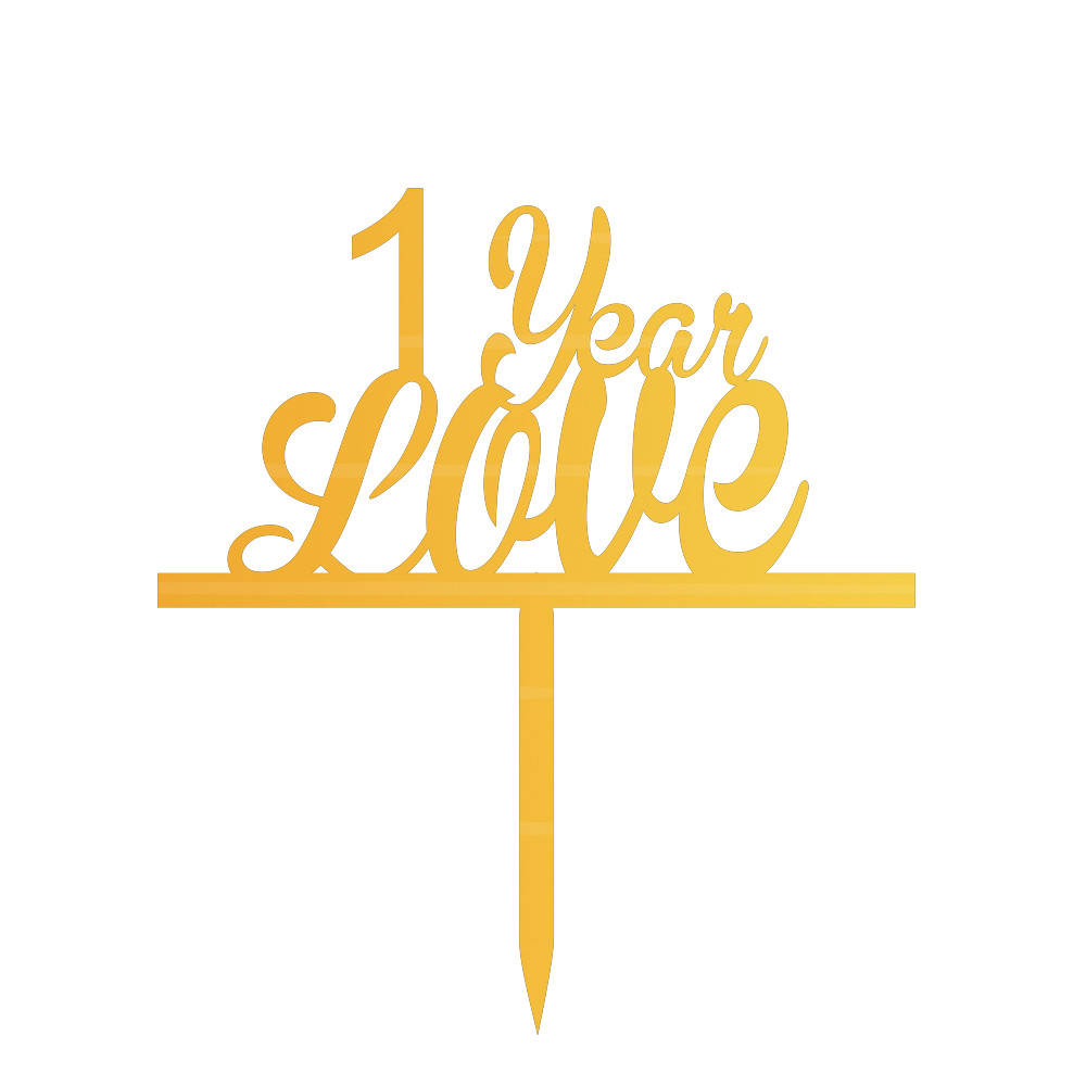 1 Year Love cake Topper