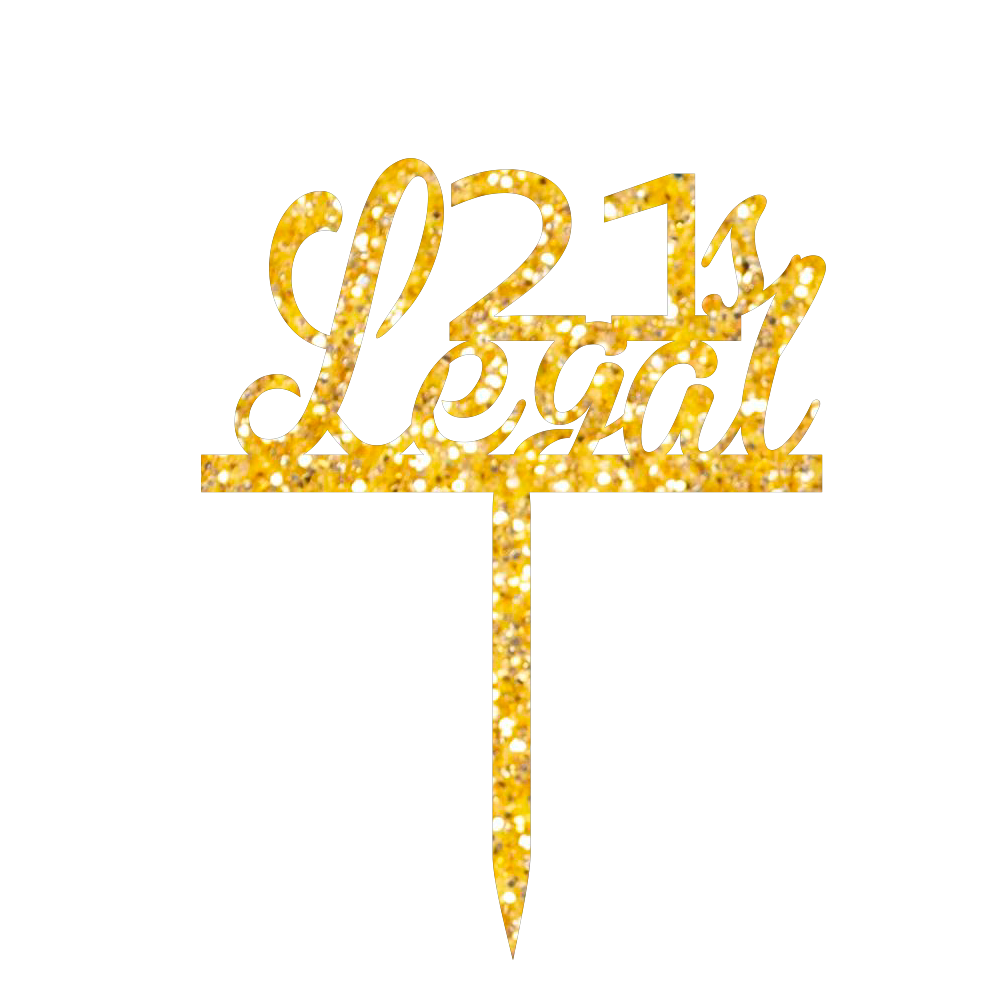 21 & Legal Cake Topper