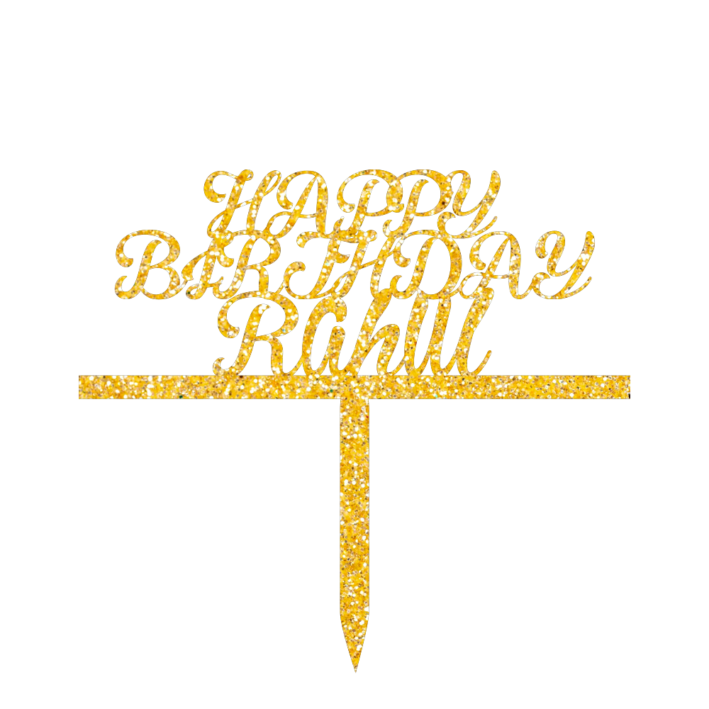 Happy Birthday Rahul Cake Topper
