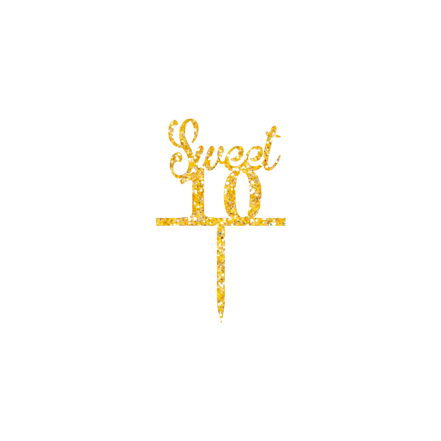 Sweet 10 Cake Topper