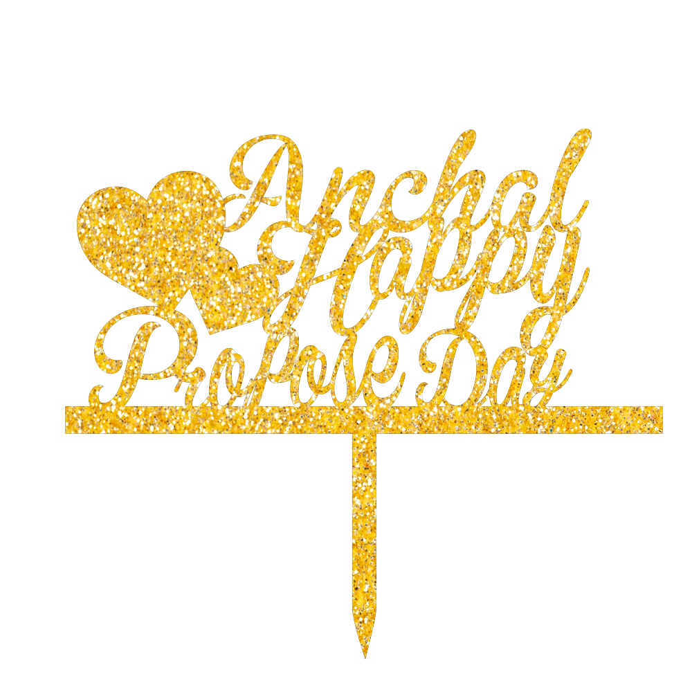 Happy Propose Day customize cake topper