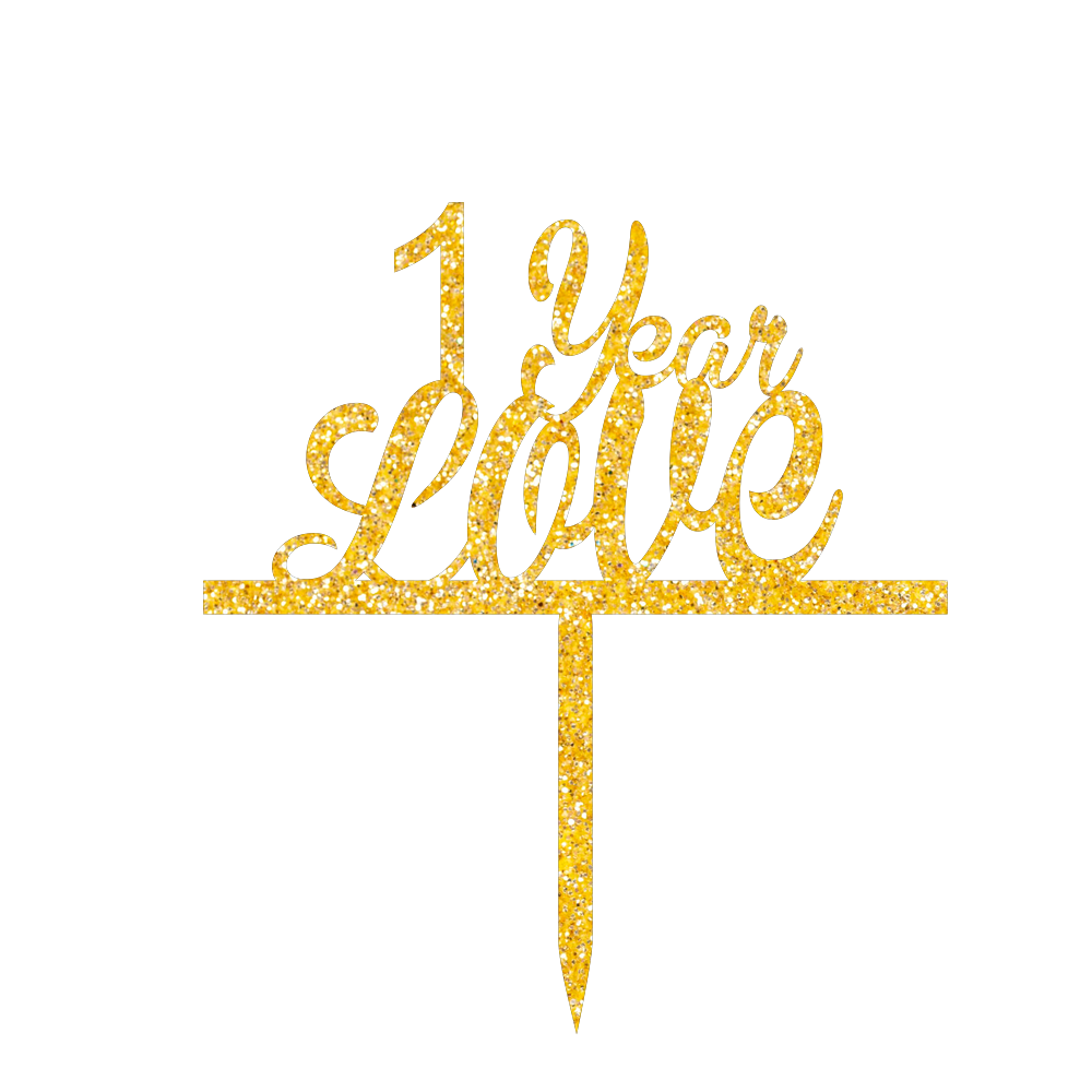 1 Year Love cake Topper