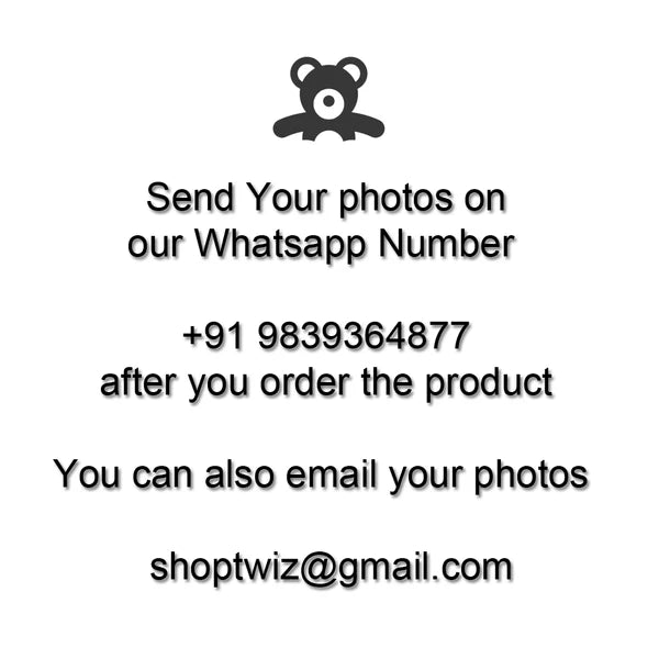 Customized Resin Transparent Photo Rakhi