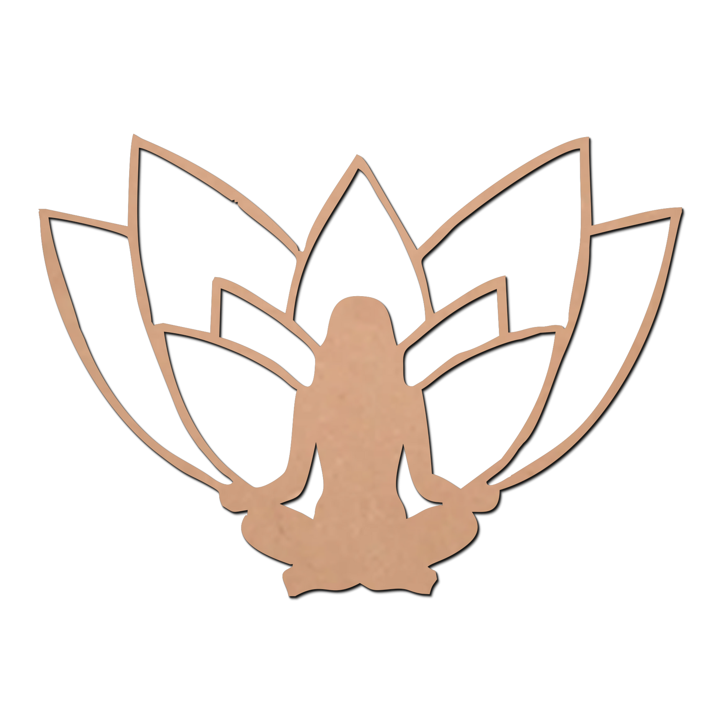 Yoga Women MDF Cutouts for Art and Craft Work / Craft Shapes
