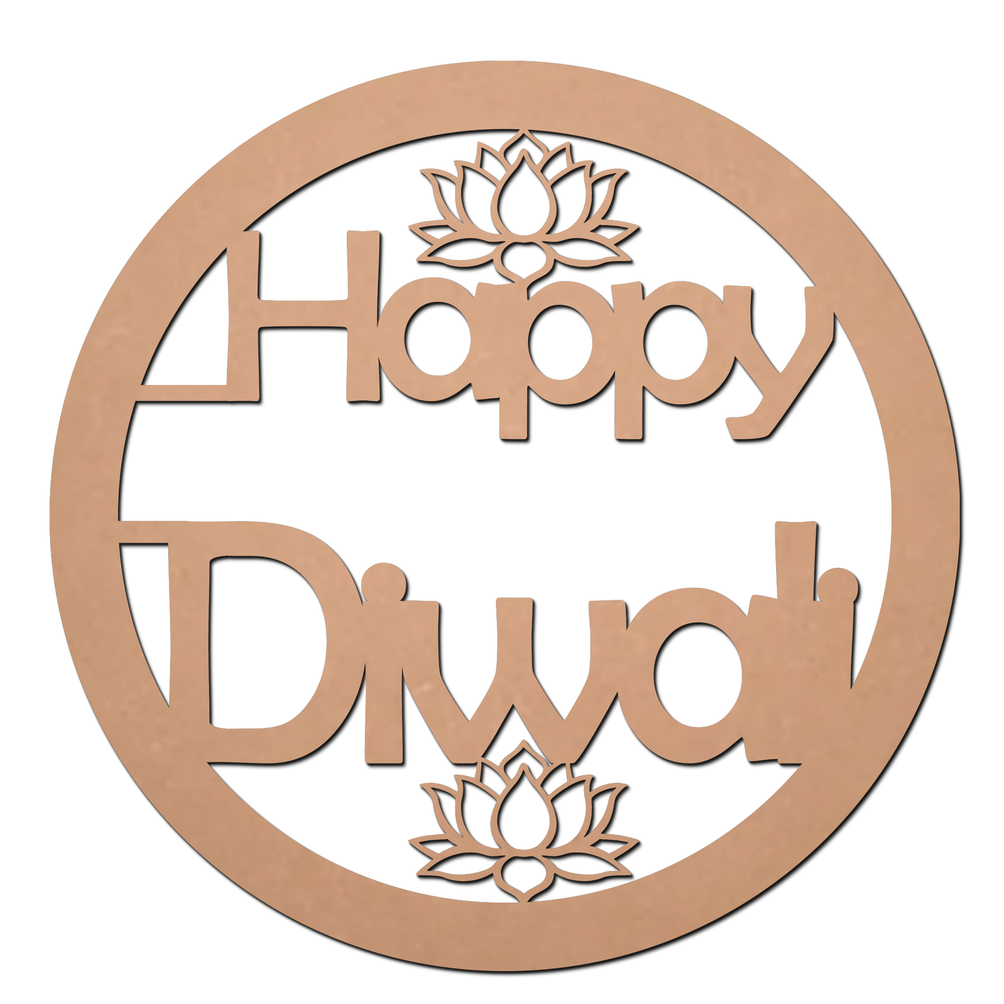 Happy Diwali MDF Cutouts for Art and Craft Work / Craft Shapes