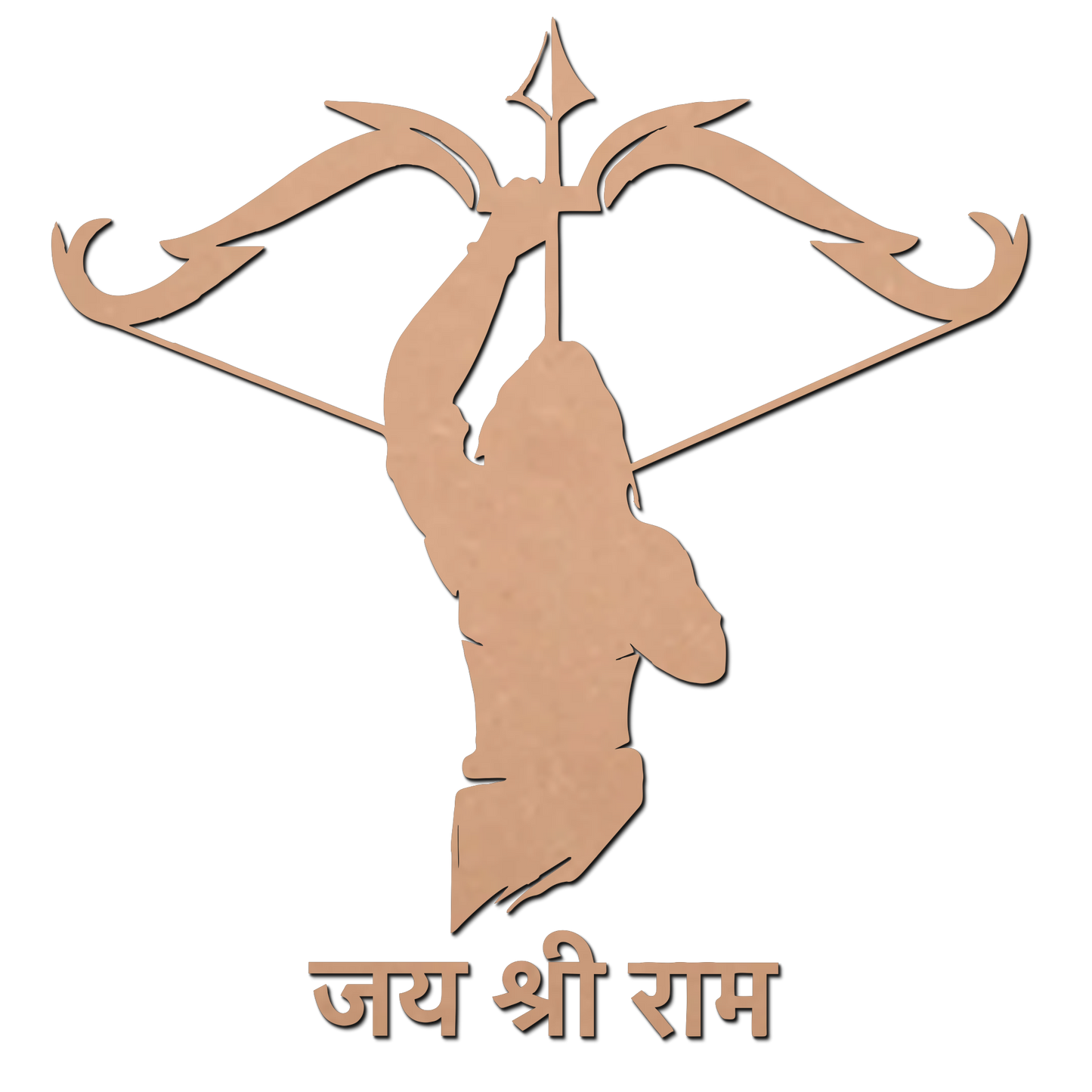 Jai Shree Ram MDF Cutouts for Art and Craft Work / Craft Shapes