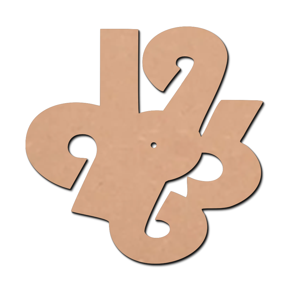 MDF Stylish Wall Clock Design Clock Base