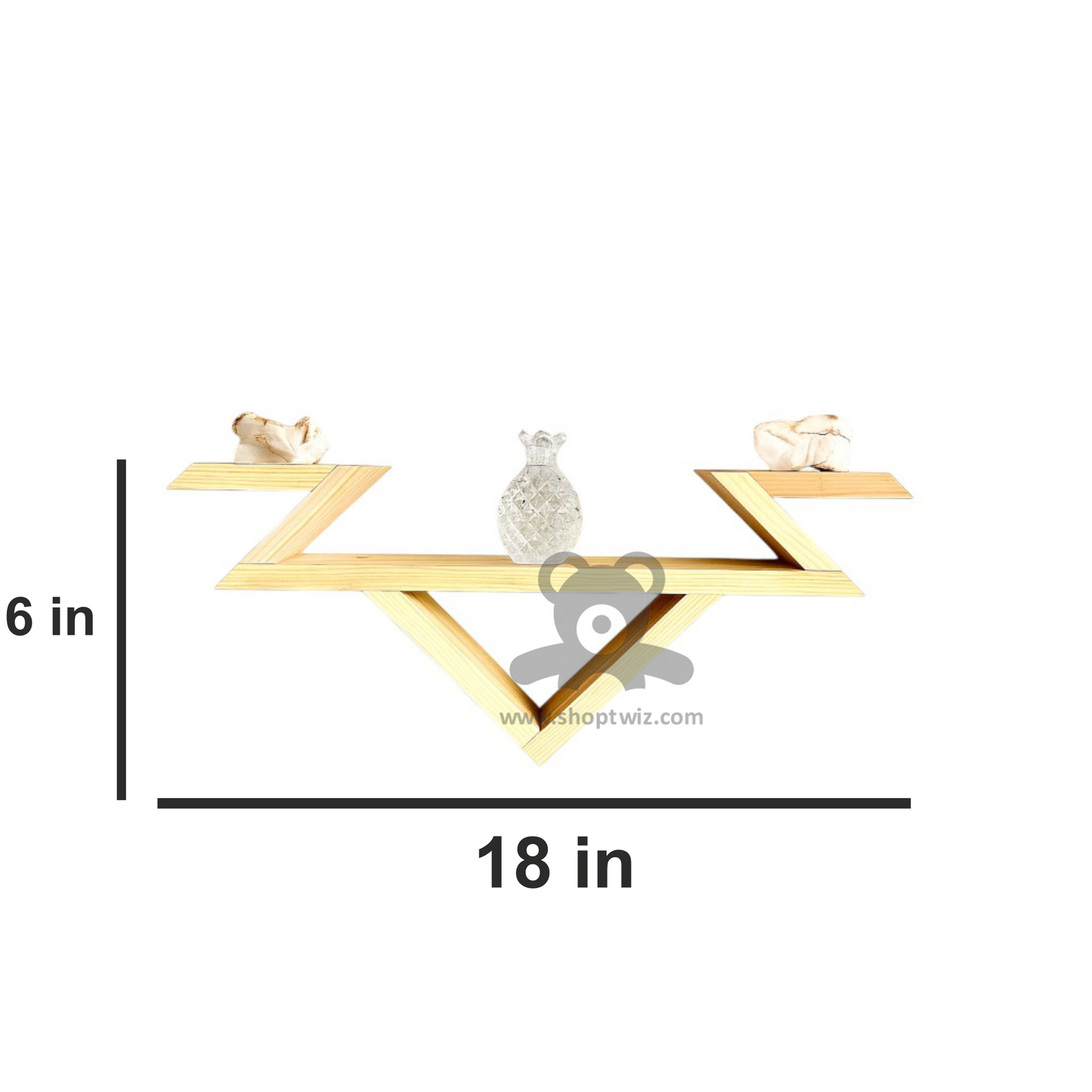 ShopTwiz Wooden Wall Decorative Style Stand